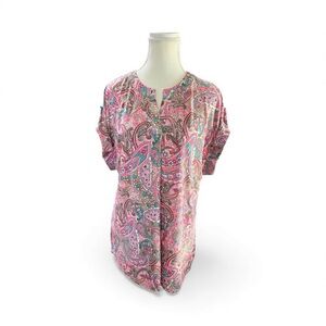 Dear Scarlett Paisley Print Blouse – Size Large